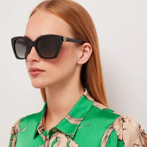 GUCCI Sunglasses GG0921S 001 Black/Grey Women NEW - Picture 1 of 10